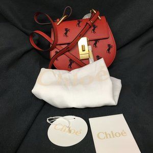 Chloe Drew Bijou Embroidered Horses Mini Shoulder